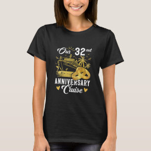 T-shirt Notre couple pour les vacances de croisière dorée