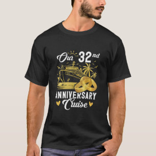 T-shirt Notre couple pour les vacances de croisière dorée