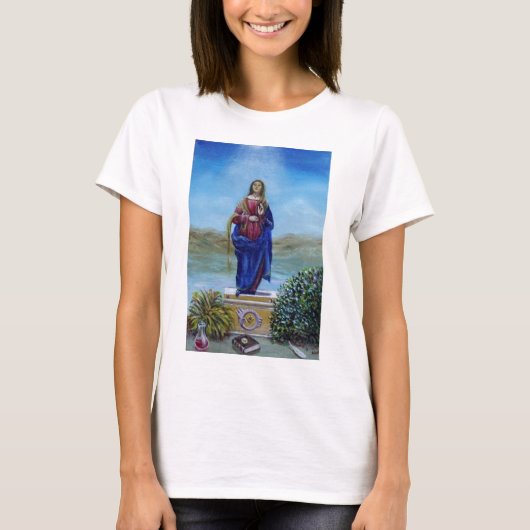 T-shirt NOTRE DAME DE LA LUMIÈRE Vierge de l'Immaculée Con (Devant)