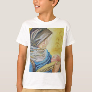 T-shirt Notre Dame du Silence tenant le bébé Jésus
