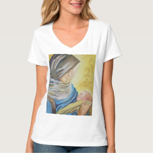 T-shirt Notre Dame du Silence tenant le bébé Jésus