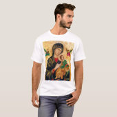 T-shirt Notre Dame Perpétuelle aide Vierge Marie Icône Rus (Devant entier)
