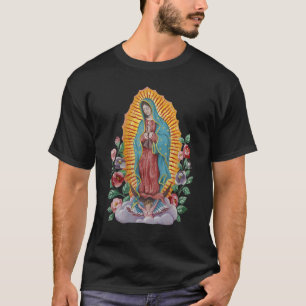 T-shirt Notre Dame Virgen De Guadalupe Vierge Marie Cathol