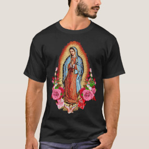 T-shirt Notre Dame Virgen De Guadalupe Vierge Marie Gracia