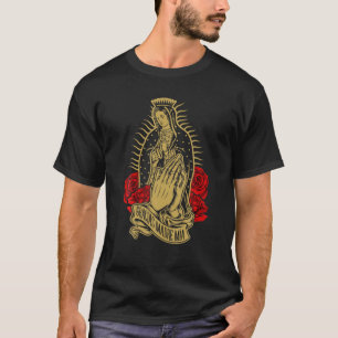 T-shirt Notre Dame Virgen De Guadalupe Vierge Marie Gracia