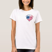T-shirt Notre drapeau ne flotte pas parce que le vent le d (Devant)