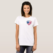 T-shirt Notre drapeau ne flotte pas parce que le vent le d (Devant entier)