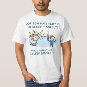 T-shirt Notre fils endort les gens en toute sécurité Par