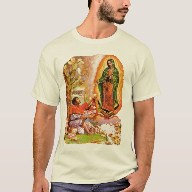T-shirt Notre Madame de Guadalupe et saint Juan Diego (Devant)