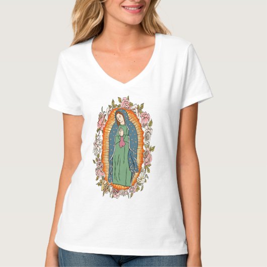T-shirt Notre Madame de Guadalupe, VIERGE DE GUADALUPE (Devant)