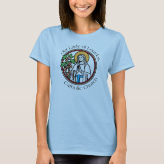 T-shirt Notre Madame d'église catholique de Lourdes -