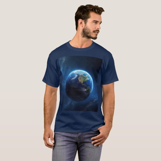 T-shirt Notre maison Sapphire dans l'espace (Devant entier)