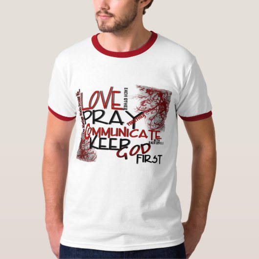 T-shirt Notre mariage fonctionne parce que le sanglier des (Devant)