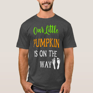 T-shirt Notre Petit Citrouille En Chemin Enceinte Hallowee