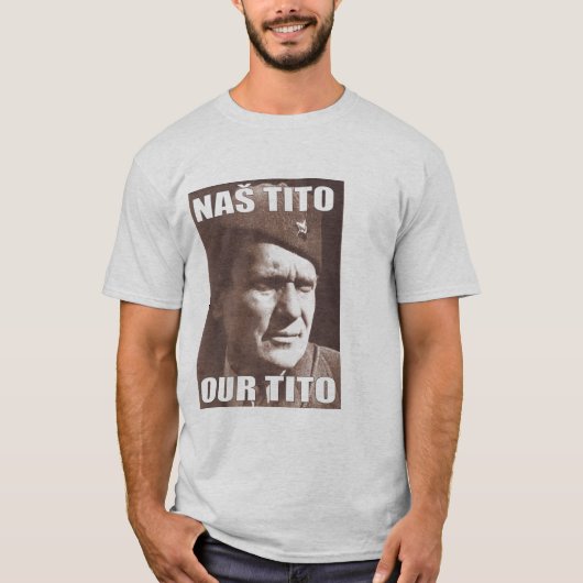 T-SHIRT NOTRE PHOTO DE TITO DE MARÉCHAL (Devant)