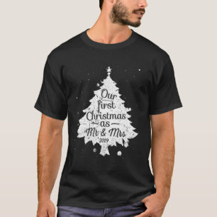 T-shirt Notre Premier Comme M. Mme 2019 Couple Marié Pour