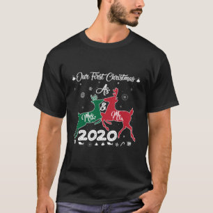 T-shirt Notre Premier Noël En Tant Que M. Et Mme 2020 Corr