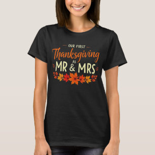 T-shirt Notre première action de grâces - M. et Mme Couple