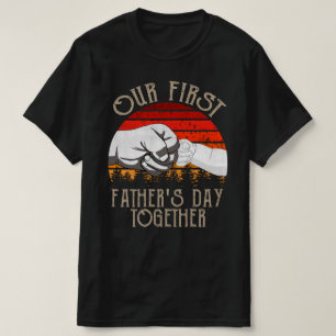 T-shirt notre première fête des pères ensemble