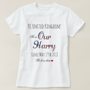 T-shirt Notre Prince Harry Patriotic USA Royal Mariage Fun