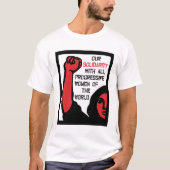 T-shirt Notre Solidarité Avec Toutes Les Femmes Progressis (Devant)