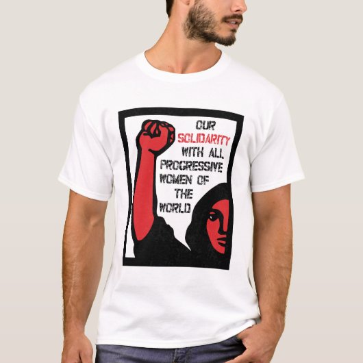 T-shirt Notre Solidarité Avec Toutes Les Femmes Progressis (Devant)
