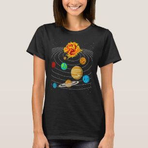 T-shirt Notre système solaire planète Science Education Es