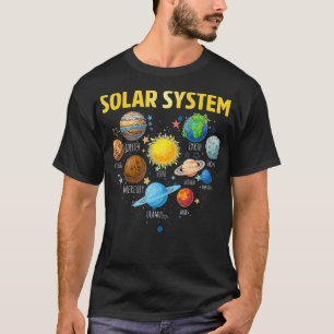 T-shirt Notre système solaire planète Science Education Sp