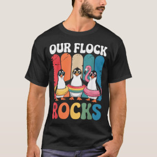T-shirt Notre troupe est géniale Famille de manchots migno
