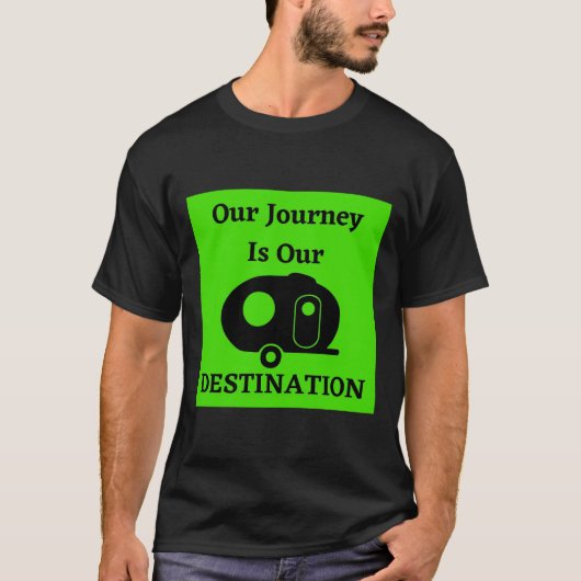 T-shirt Notre Voyage Est Notre Destination - Oeuf En Fiber (Devant)