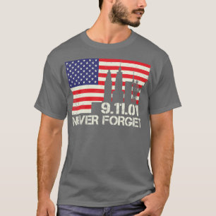 T-shirt N'oubliez jamais 9 11 20e anniversaire Patriot Day