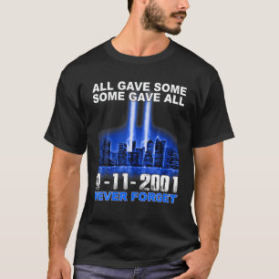 T-shirt N'oubliez jamais Blue Sky Patriotic 911