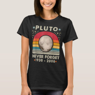 T-shirt N'oubliez jamais Pluto Retro Science Vintage Graph
