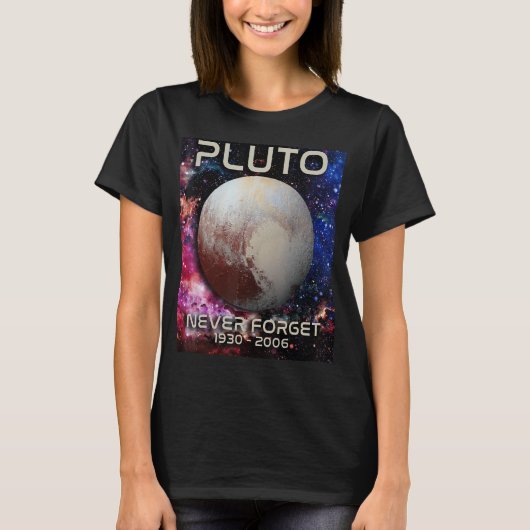 T-shirt N'oubliez jamais Pluto Retro Space Science Enginee (Devant)