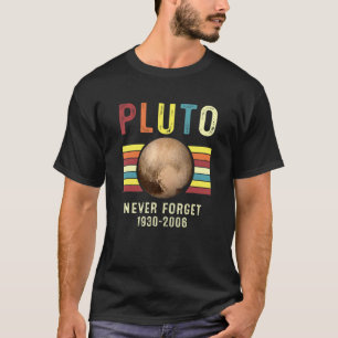 T-shirt N'oubliez jamais Pluton Planète Système solaire sp