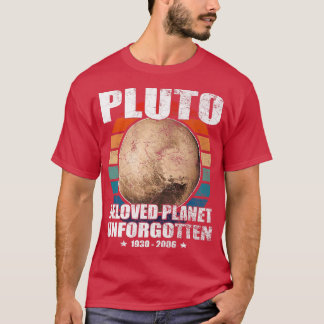 T-shirt N'oubliez jamais Pluton, rétro, style vintage, sci