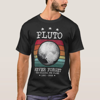 T-shirt N'oubliez jamais Retro Vintage Pluto