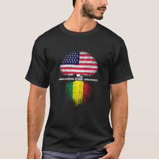 T-shirt N'oubliez jamais vos racines Racines noires Histoi