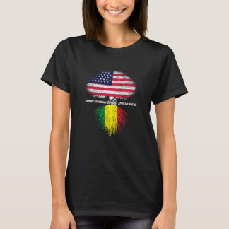 T-shirt N'oubliez jamais vos racines Racines noires Histoi