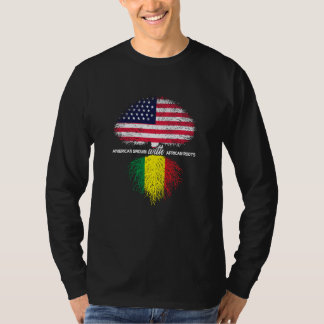 T-shirt N'oubliez jamais vos racines Racines noires Histoi