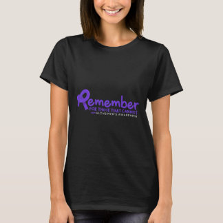 T-shirt N'Oubliez Pas Ceux Qui Ne Peuvent Pas Alzheimer