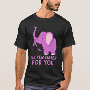T-shirt N'Oubliez Pas Pour Vous Elephant - Alzheimers Awar