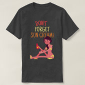 T-shirt N'oubliez pas Sun Cream Uv Awareness Uv Safety 5 (Design devant)