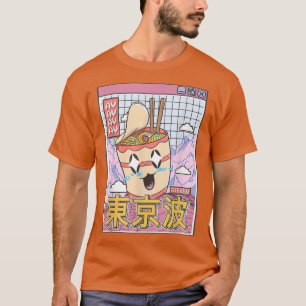 T-shirt Nouilles Ramen Instantanées Japonais Kawaii Vaporw
