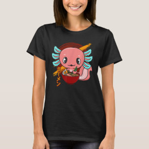T-shirt Nouilles Ramen Japonais Axolotl mignonnes