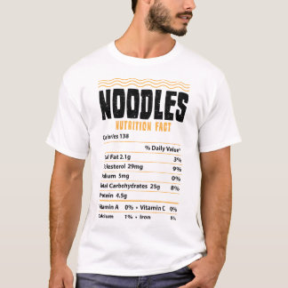 T-shirt Nouilles Valeur nutritive - Nouilles