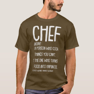 T-shirt Noun Chef Funny Sous Master Chef de la direction C