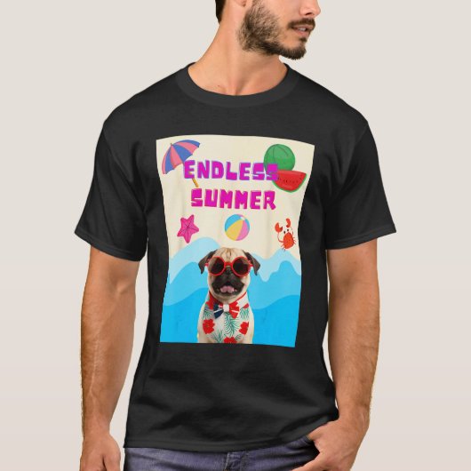T-shirt Nounou de plage (Devant)