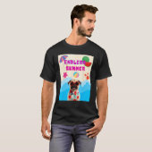 T-shirt Nounou de plage (Devant entier)