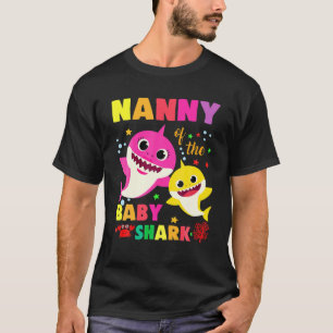 T-shirt Nounou du bébé requin Anniversaire maman Mon req